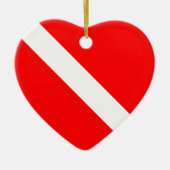 Scuba Dive Flag Ornament (dubbelzijdig) (Voorkant)