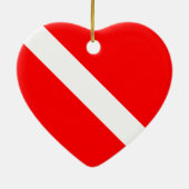 Scuba Dive Flag Ornament (dubbelzijdig) (Achterkant)
