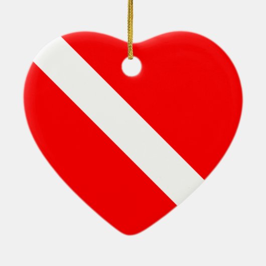 Scuba Dive Flag Ornament (dubbelzijdig) (Achterkant)