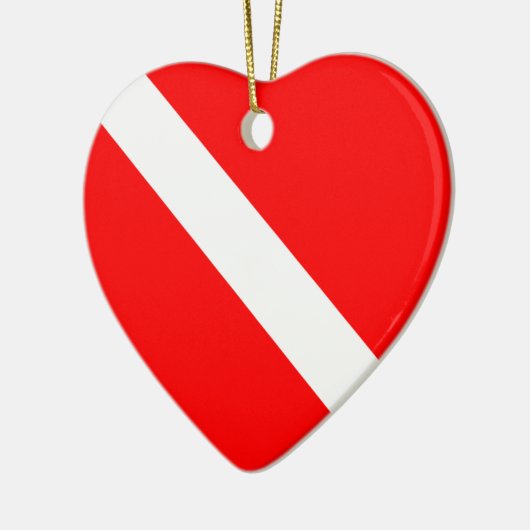 Scuba Dive Flag Ornament (dubbelzijdig) (Links)