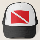 SCUBA Dive Flag Trucker Pet (Voorkant)