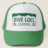 Scuba Dive Local Colorado Trucker Pet (Voorkant)