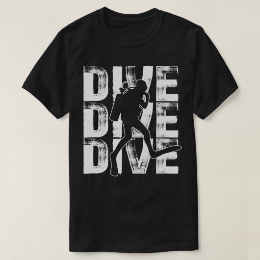 Scuba Dive Lover Word Theme Graphic Design Scubadi T-shirt (Design voorkant)