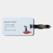 Scuba Dive Meditate Yoga Bagagelabel (Achterkant horizontaal)