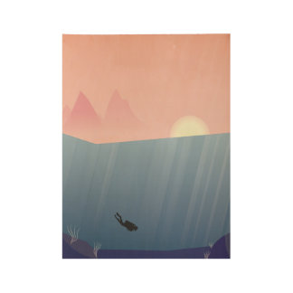 Scuba Dive Wood Poster