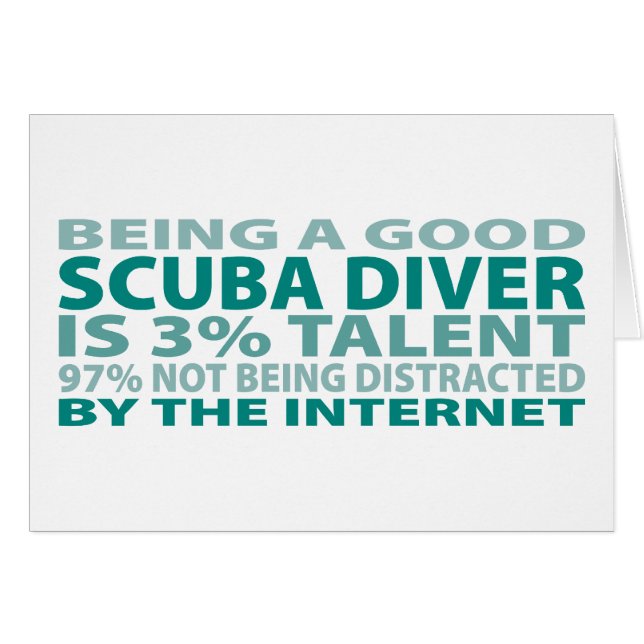 Scuba Diver 3% Talent (Voorkant Horizontaal)