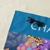 Scuba Diver aangepaste badhanddoek (In situ)