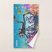 Scuba Diver aangepaste handdoek (Handdoek)