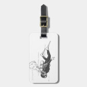 Scuba Diver Bagagelabel (Voorkant verticaal)