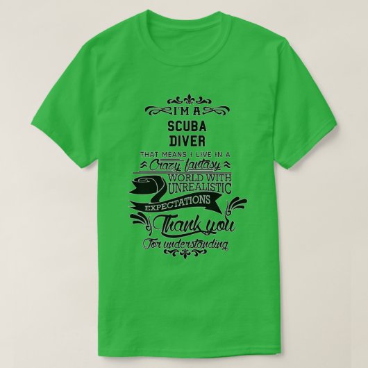 Scuba Diver Birthday Christmas Gift Present T-shirt (Design voorkant)