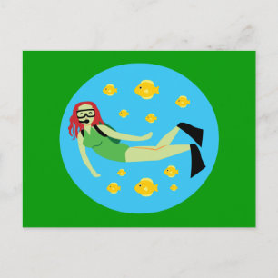 Scuba Diver Briefkaart