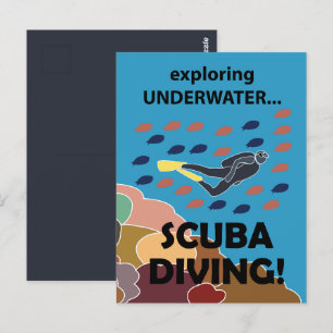 Scuba Diver Briefkaart
