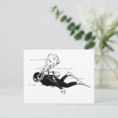 Scuba Diver Briefkaart (Staand voorkant)
