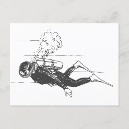 Scuba Diver Briefkaart