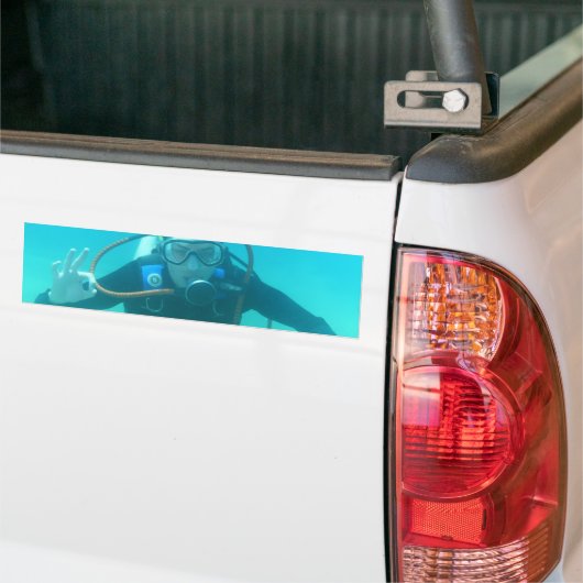 Scuba Diver Bumpersticker (Op Truck)