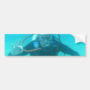 Scuba Diver Bumpersticker