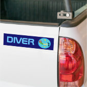 Scuba Diver Bumpersticker (Op Truck)