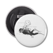 Scuba Diver Button Flesopener (Voorkant)