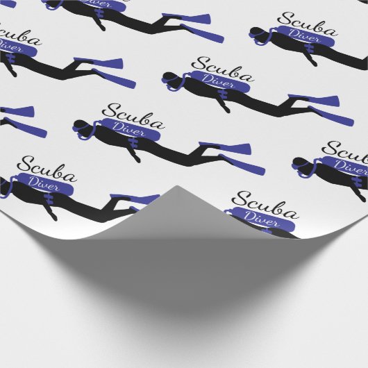 Scuba Diver Cadeaupapier (Hoek)