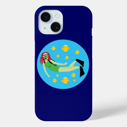 Scuba Diver Case-Mate iPhone Case (Achterkant)