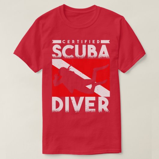 Scuba Diver Certified Scuba Diver T-shirt (Design voorkant)