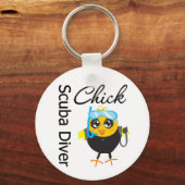 Scuba Diver Chick Sleutelhanger (Voorkant)