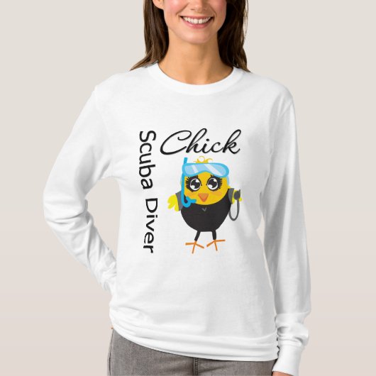 Scuba Diver Chick T-shirt (Voorkant)