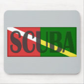 SCUBA DIVER COMBINEERT RED NITROX GREEN DIVERS FLA MUISMAT (Voorkant)