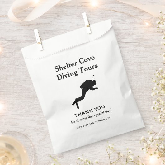 Scuba Diver Dank u Bedankzakje (Geknipt)