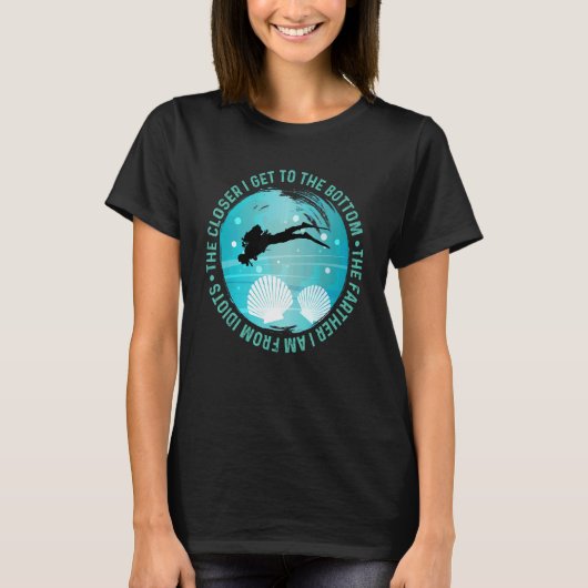Scuba Diver Diving Coach Diving Instructor Freediv T-shirt (Voorkant)