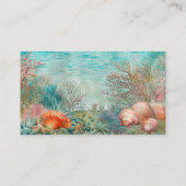 Scuba Diver Diving underwater Visitekaartje (Achterkant)