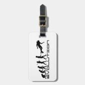 Scuba Diver Diving Water Sport Evolution Art Bagagelabel (Voorkant verticaal)