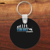 Scuba Diver Evolution Scuba Diving Sports Gift Sleutelhanger (Voorkant)