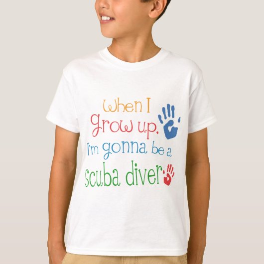 Scuba Diver (Future) Baby Baby T-Shirt (Voorkant)