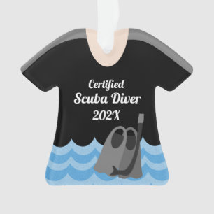 Scuba Diver Gear met foto Ornament