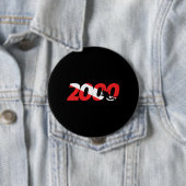 Scuba Diver Gift - 2000th Dive - Diver Down Diving Ronde Button 4,0 Cm (In situ)