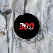 Scuba Diver Gift - 300th Dive - Diver Down Diving Ronde Button 4,0 Cm (In situ)