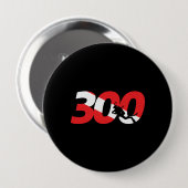 Scuba Diver Gift - 300th Dive - Diver Down Diving Ronde Button 4,0 Cm (Voorkant /achterkant)