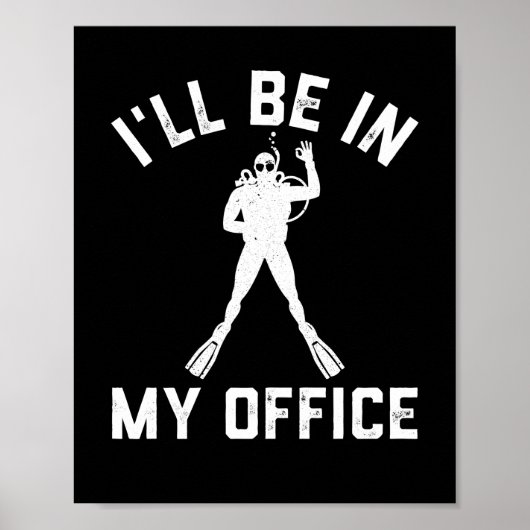 Scuba Diver Gift for Men Funny Scuba Diving Gift Poster (Voorkant)