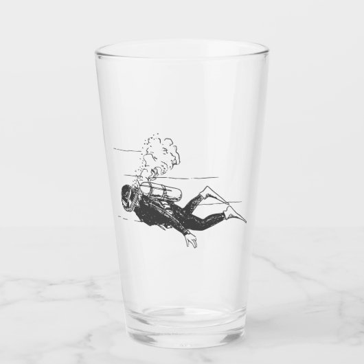 Scuba Diver Glas (Voorkant)