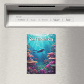 Scuba Diver Great Barrier Reef Magneet (Insitu (Vaatwasser))