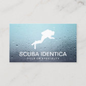 Scuba Diver Icon visitekaartje (Voorkant)