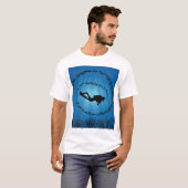Scuba Diver in een visschok T-shirt (Voorkant volledig)