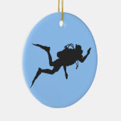 Scuba Diver Keramisch Ornament (Rechts)