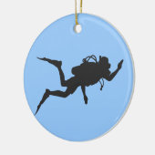 Scuba Diver Keramisch Ornament (Links)