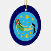 Scuba Diver Keramisch Ornament (Rechts)