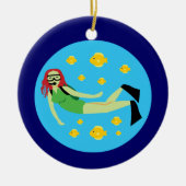 Scuba Diver Keramisch Ornament (Voorkant)