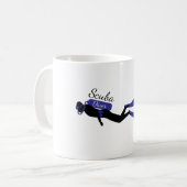 Scuba Diver Koffiemok (Voorkant links)