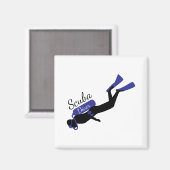 Scuba Diver Magneet (Voorkant / Achterkant)