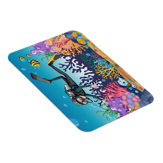 Scuba Diver magnet Magneet (Rechterzijde)